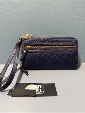 Mona B Convertible Wristlet Wallet and Crossbody Bag - Navy